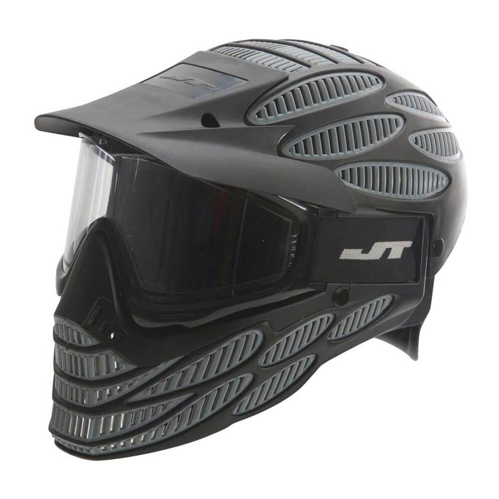 JT Flex 8 Full Coverage Paintball Mask With Thermal Lens - Grey, Impact  Proshop
