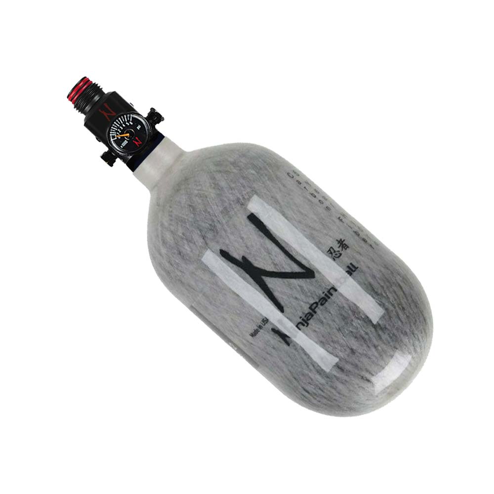 Ninja Lite Carbon Fiber Compressed Air Paintball Tank With Standard