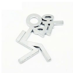 stickers novelty paintball player chrome