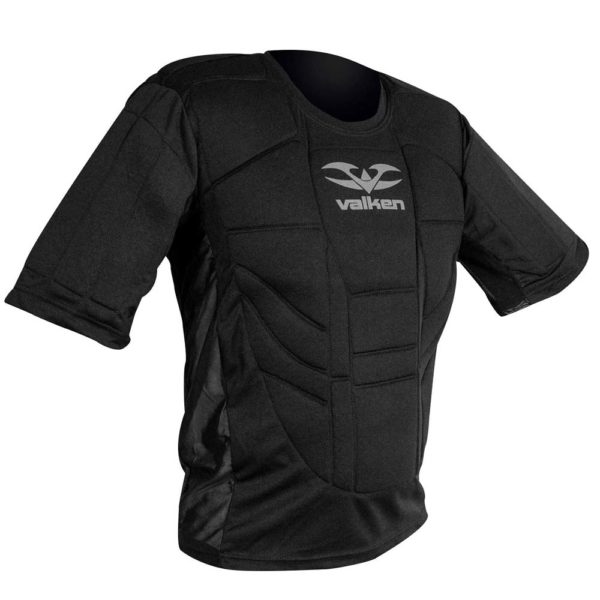 Valken Impact Flexible Padded Paintball Chest Protector Black XSMALL