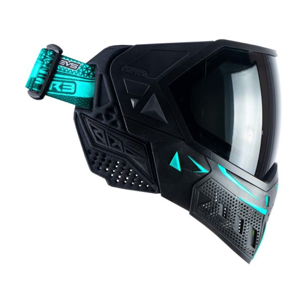 Empire EVS Paintball Mask With Thermal Lens - Black/Aqua