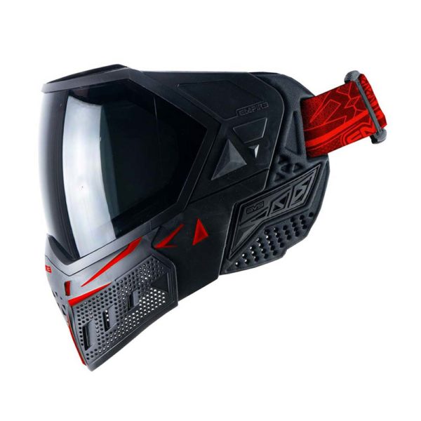 Empire EVS Paintball Mask With Thermal Lens - Black/Red
