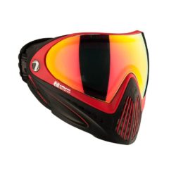 Dye I4 Pro Paintball Mask With Thermal Lens - Meltdown Black/Red