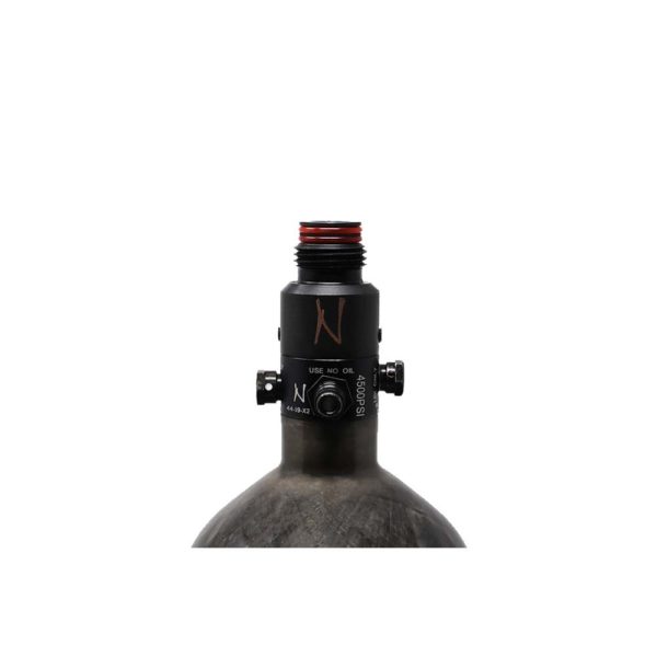 Ninja Lite Carbon Fiber Compressed Air Paintball Tank With Standard Regulator – 45/4500 – Translucent Black