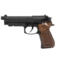 G&G GPM92 GP2 Blowback (Green Gas) Airsoft Pistol - Black/Wood