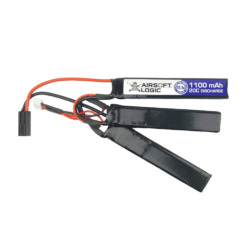 Airsoft Logic Airsoft Battery 11.1v 1100mah Lipo Triplet - Small Tamiya Connector