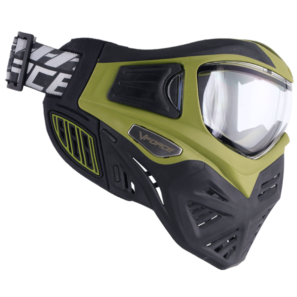 VForce Grill 2.0 Paintball Mask With Thermal Lens - Crocodile - Olive/Black