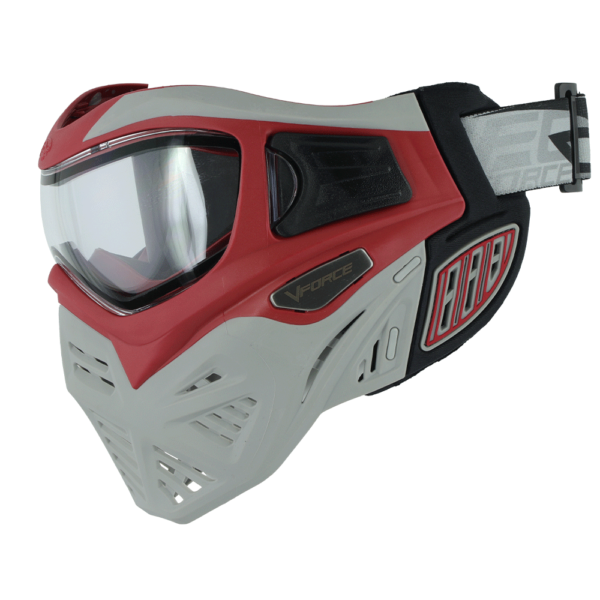 VForce Grill 2.0 Paintball Mask With Thermal Lens - Dragon - Red/Grey