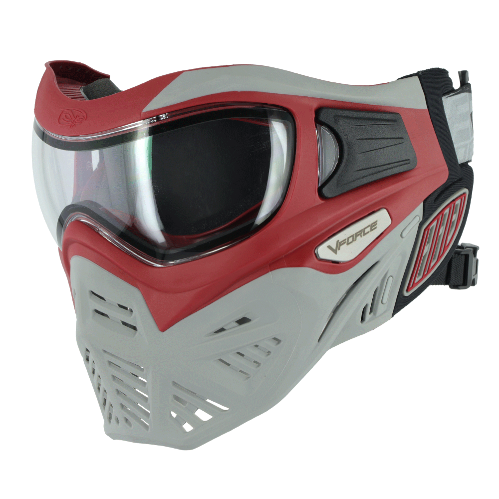 VForce Grill 2.0 Paintball Mask With Thermal Lens Dragon Red/Grey
