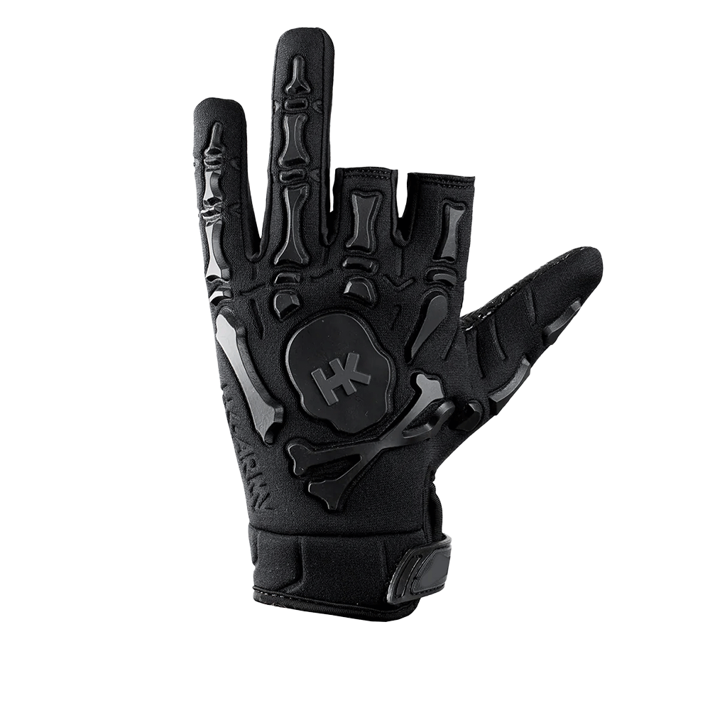 Gant de Paintball HK Army Bones Noir/Noir LARGE Impact de Paintball HK Army