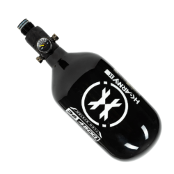 HK Army Aerolite Extra Lite Carbon Fiber Compressed Air Paintball Tank - Standard Regulator - 36/4500 - Icon - Black