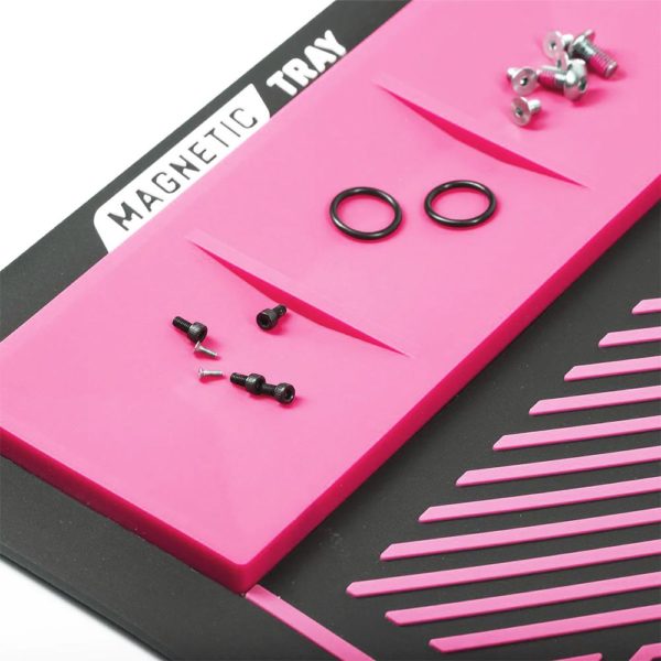 HK Army Paintball Magnetic Rubber Tech Mat MagMat – Black/Neon Pink
