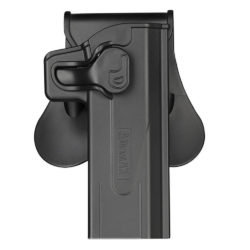 Amomax Rigid Pistol Holster – Paddle Attachment – Right Handed – Hi-Capa – Black
