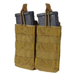 Condor Double Open Top Mag Pouch – Molle Attachment – Coyote