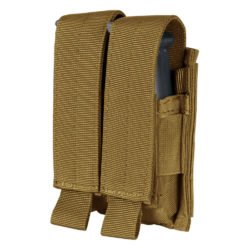 Condor Double Pistol Mag Pouch – Molle Attachment – Coyote