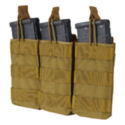 Condor Triple Open Top Mag Pouch – Molle Attachment – Coyote