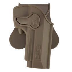Cytac Polymer Pistol Holster – Paddle Attachment – Right Handed – T92 – FDE