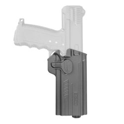 MCS Sabre Rigid Pistol Holster – Paddle Attachment – Right Handed – Tipx – Black