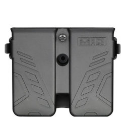 MCS Rigid Double Pistol Mag Holster – Molle Attachment – Tipx/Zeta And More – Black