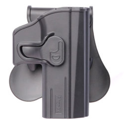 Amomax Rigid Pistol Holster – Paddle Attachment – Right Handed – CZ – Black