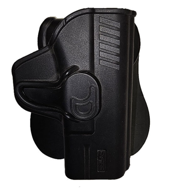 Cytac Polymer Pistol Holster – Paddle Attachment – Right Handed – MP9 Compact – Black