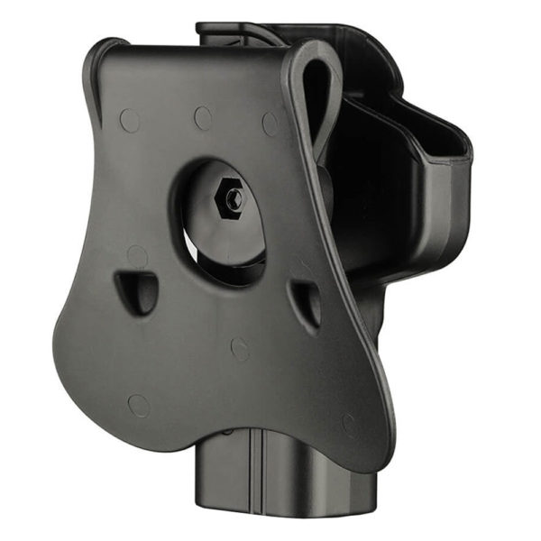 Amomax Rigid Pistol Holster – Paddle Attachment – Right Handed – MP9 – Black
