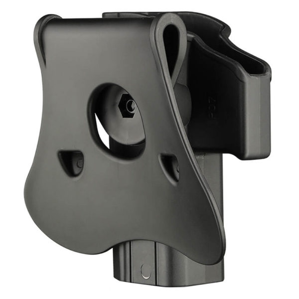 Amomax Rigid Pistol Holster – Paddle Attachment – Right Handed – CZ P-07/P-09 – Black