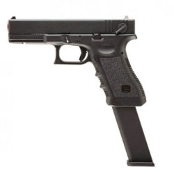 UMAREX (VFC) Glock 18C Gen3 Gas Blowback (Green Gas) Airsoft Pistol W/Extended Mag – Black