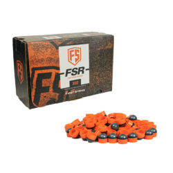 First Strike 300 Rounds Paintball – .68 Caliber – Grey Smoke/Orange Shell – Orange Fill