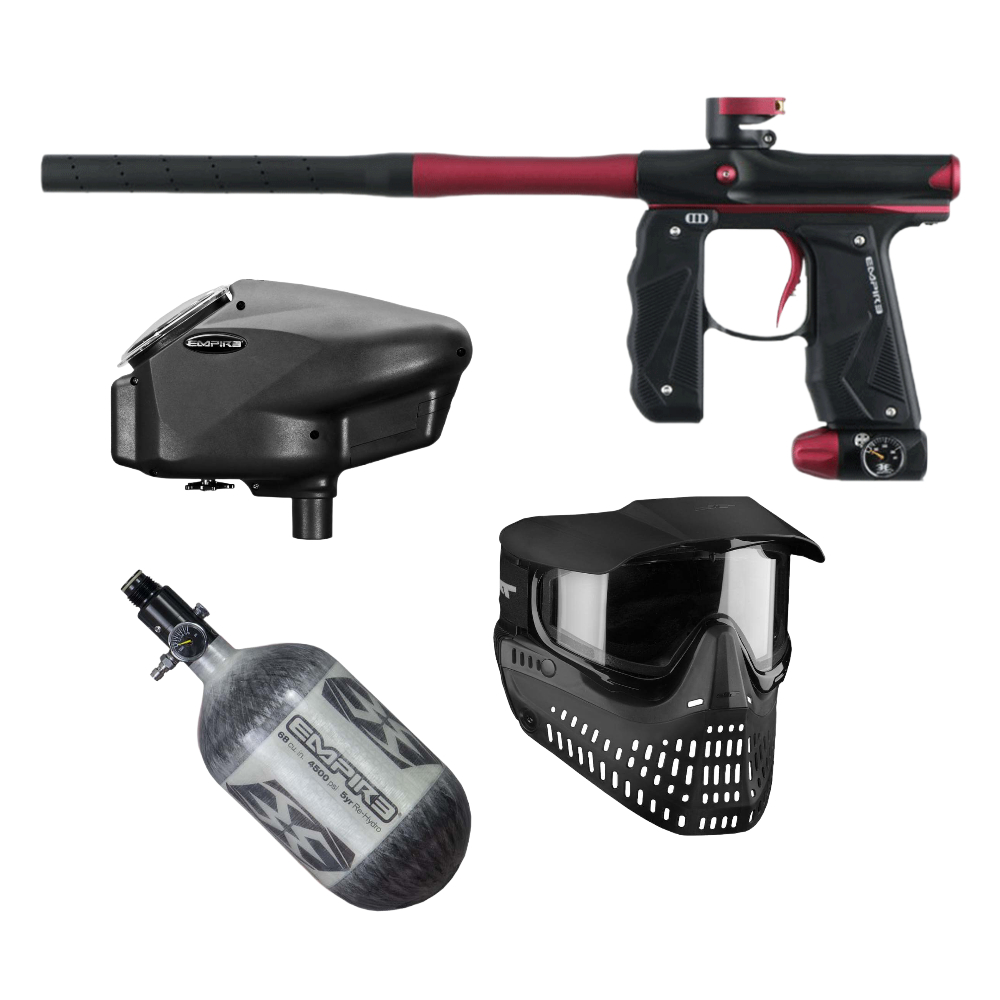 Package Deal Empire Mini GS 2.0 Paintball Gun Dust Black/Dust Red