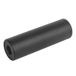 Airsoft Smooth Style 100x32mm Aluminum Mock Suppressor For 14mm Negative Threaded Barrel – Black