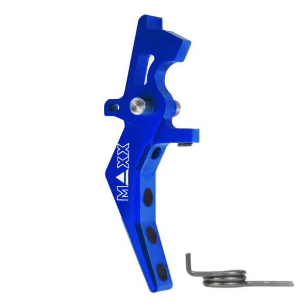 Maxx Airsoft CNC Aluminum Advanced Speed Trigger – Style B – Blue