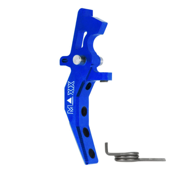 Maxx Airsoft CNC Aluminum Advanced Speed Trigger – Style C – Blue