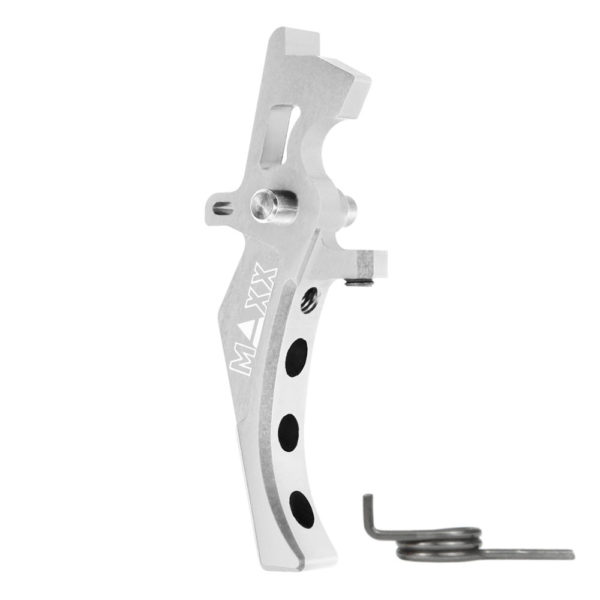 Maxx Airsoft CNC Aluminum Advanced Speed Trigger – Style D – Silver