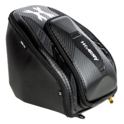 HK Army EXO Rigid Carbon Paintball Goggle Case – Black/Gold Zipper