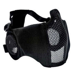 Valken Zulu Airsoft Mesh Mask (Cover Bottom Face, Noze And Ears) – Black