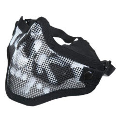 Impact Metal Mesh Mask (Cover Bottom Face And Noze) – Skull Black