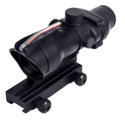 Impact Sight – ACOG Style – 1×32 - Illumination Source Fiber – Red Dot – Black