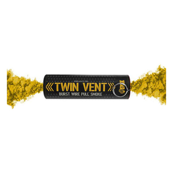 Enola Gaye Smoke Grenade – Wire Pull – Twin Vent Burst – Yellow