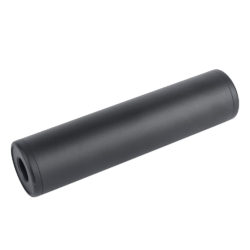 Airsoft Smooth Style 130x32mm Aluminum Mock Suppressor For 14mm Negative Threaded Barrel – Black