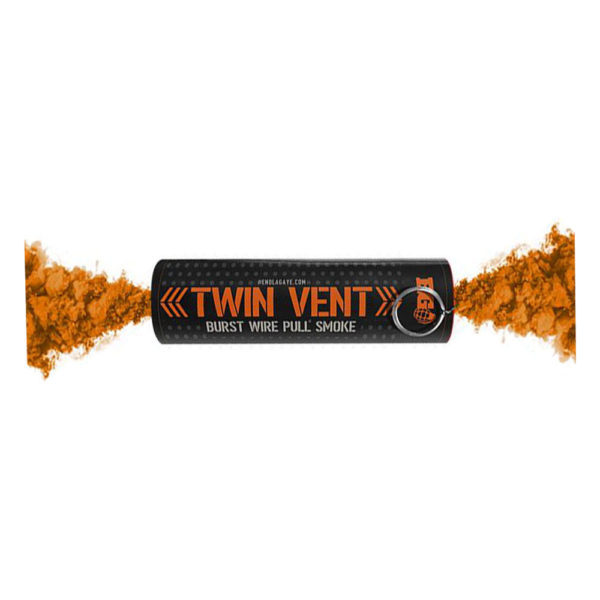 Enola Gaye Smoke Grenade – Wire Pull – Twin Vent Burst – Orange