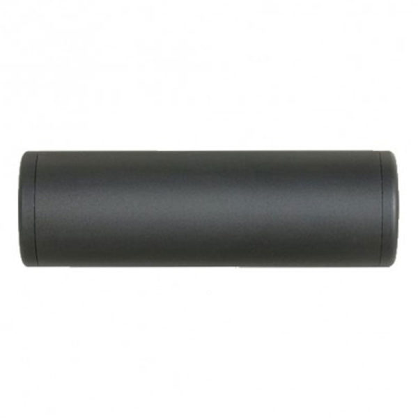 Airsoft Smooth Style 130x32mm Aluminum Mock Suppressor For 14mm Negative Threaded Barrel – Black