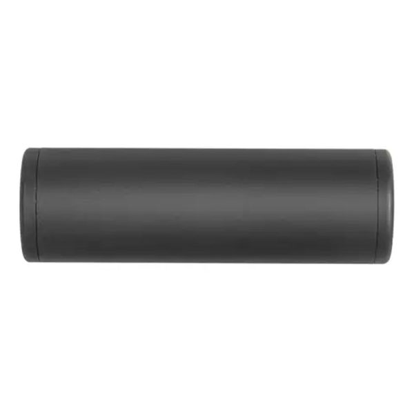Airsoft Smooth Style 100x35mm Aluminum Mock Suppressor For 14mm Negative Threaded Barrel – Black