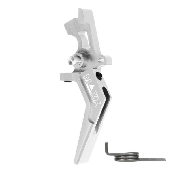Maxx Airsoft CNC Aluminum Advanced Speed Trigger – Style A – Silver