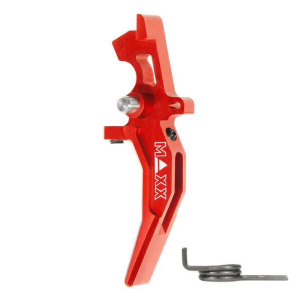 Maxx Airsoft CNC Aluminum Advanced Speed Trigger – Style C – Red