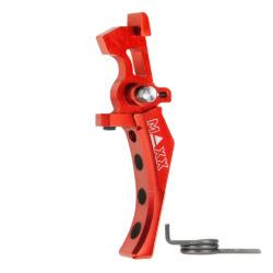 Maxx Airsoft CNC Aluminum Advanced Speed Trigger – Style D – Red