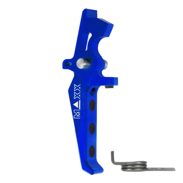 Maxx Airsoft CNC Aluminum Advanced Speed Trigger – Style E – Blue