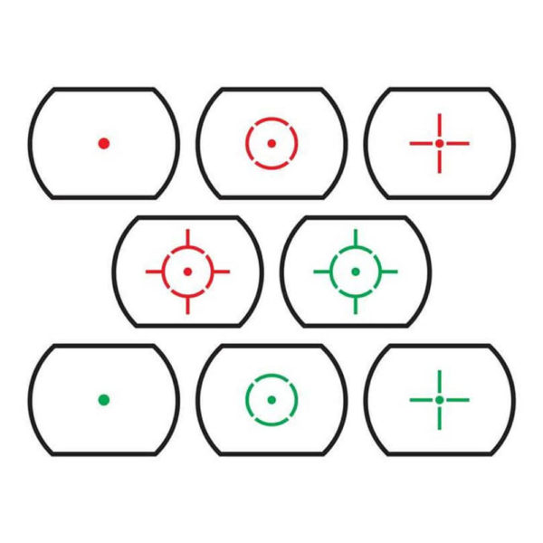 Impact Sight – 4 Reticles – Reflex Style – Red Dot – Black