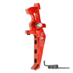 Maxx Airsoft CNC Aluminum Advanced Speed Trigger – Style E – Red