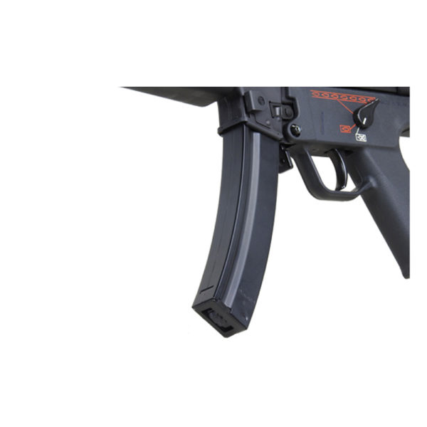 G&G TGM A2 ETU Airsoft Rifle - MP5 Solid Stock - Black